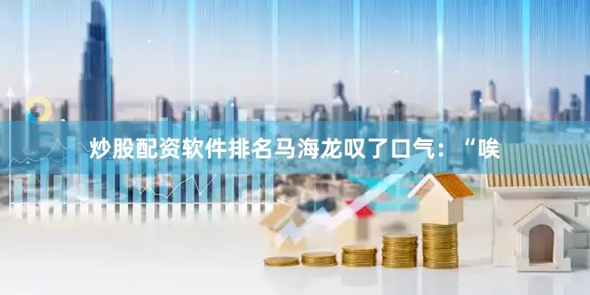 炒股配资软件排名马海龙叹了口气：“唉