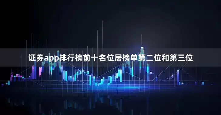 证券app排行榜前十名位居榜单第二位和第三位