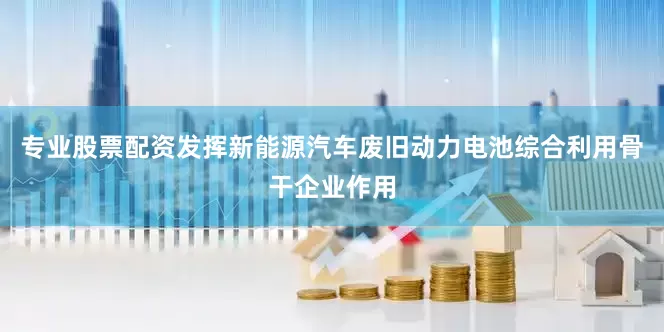 专业股票配资发挥新能源汽车废旧动力电池综合利用骨干企业作用